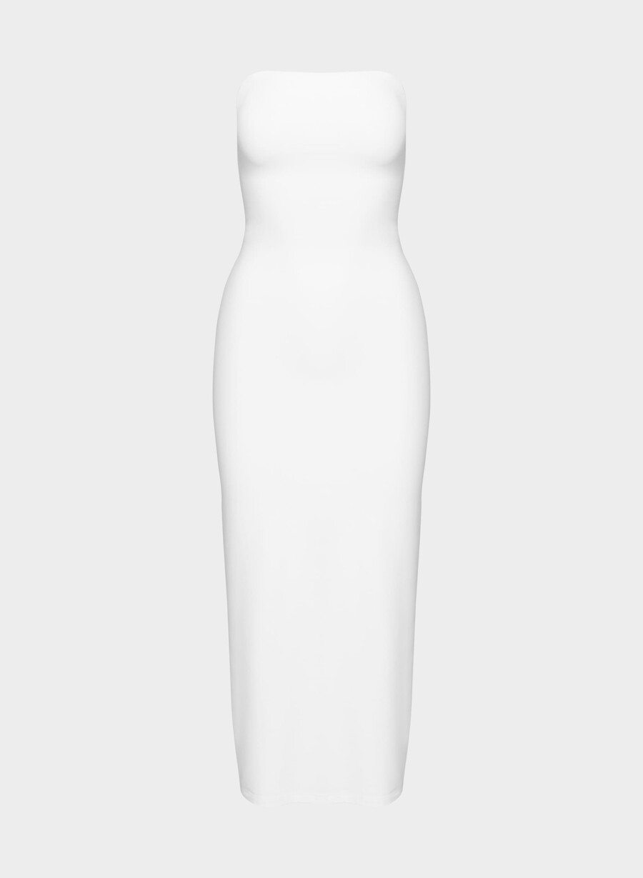 original contour enrapture maxi tube dress bright white