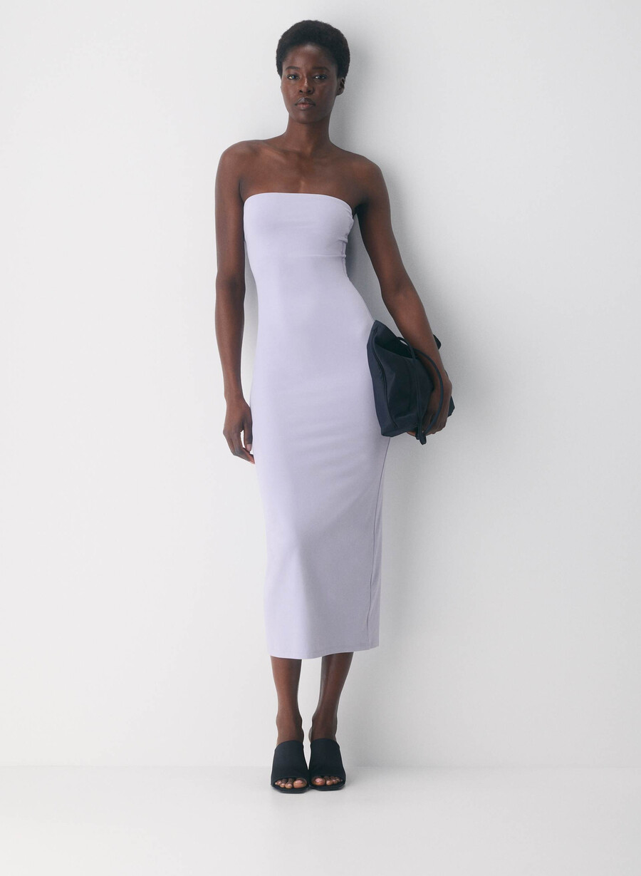 original contour enrapture maxi tube dress wildflower lilac