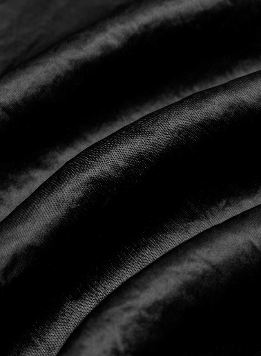 slip satin maxi skirt black