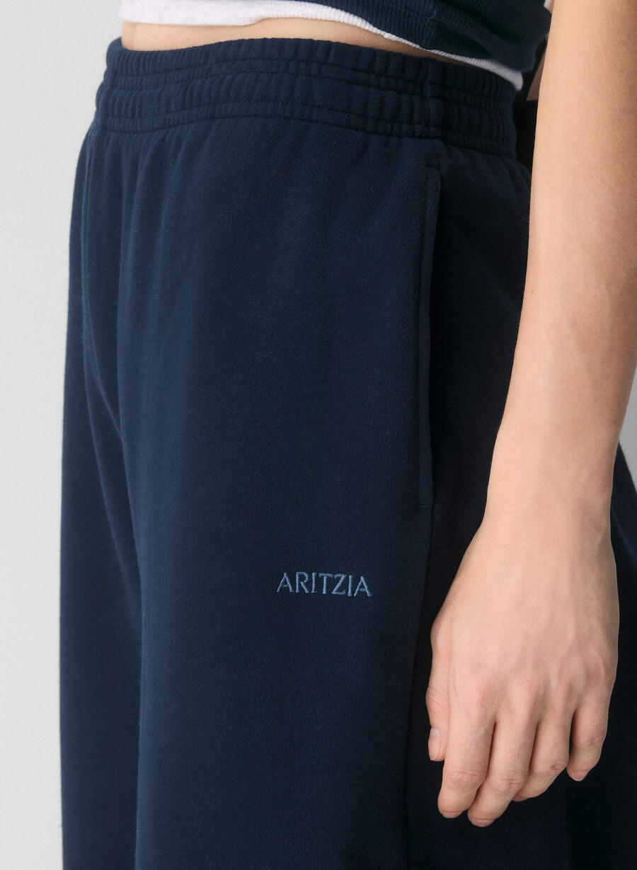 cozy sweatfleece boyfriend barrel sweatpant admiral