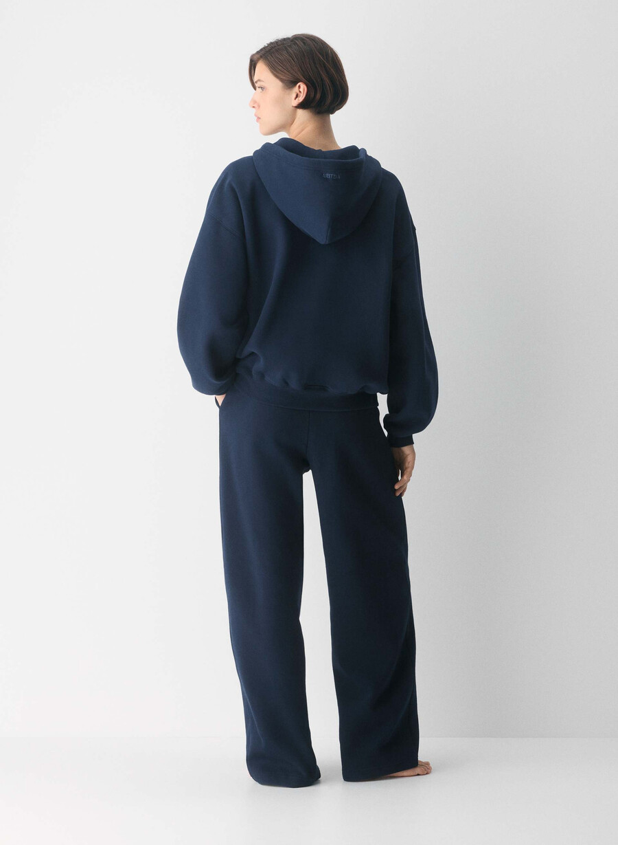 cozy sweatfleece boyfriend barrel sweatpant admiral