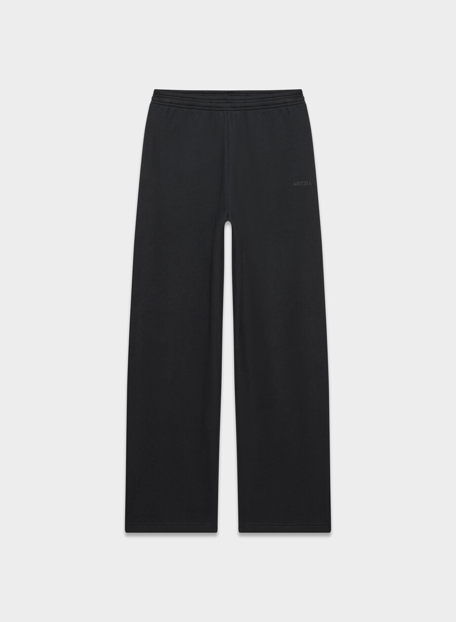 cozy sweatfleece boyfriend barrel sweatpant black