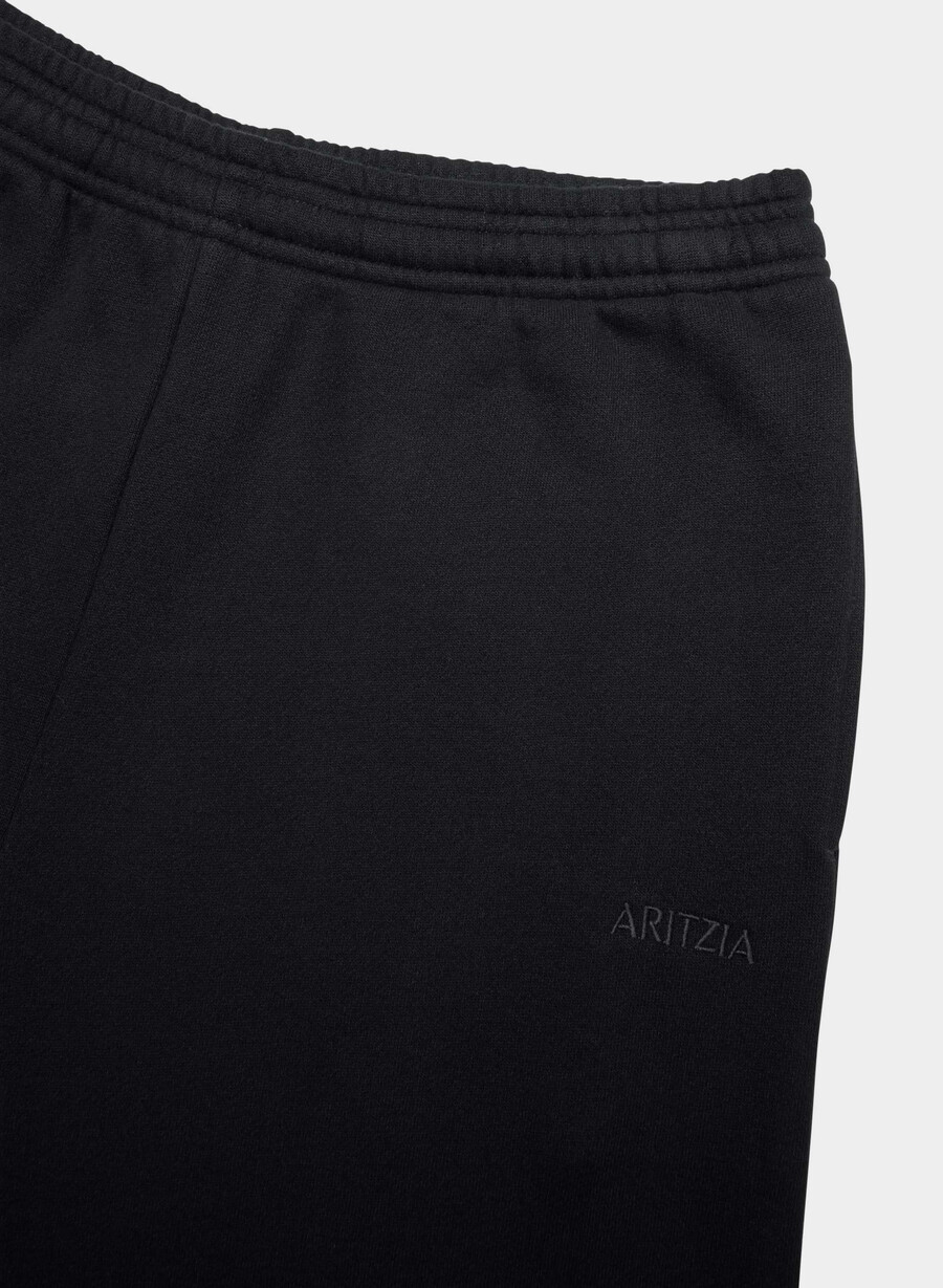 cozy sweatfleece boyfriend barrel sweatpant black