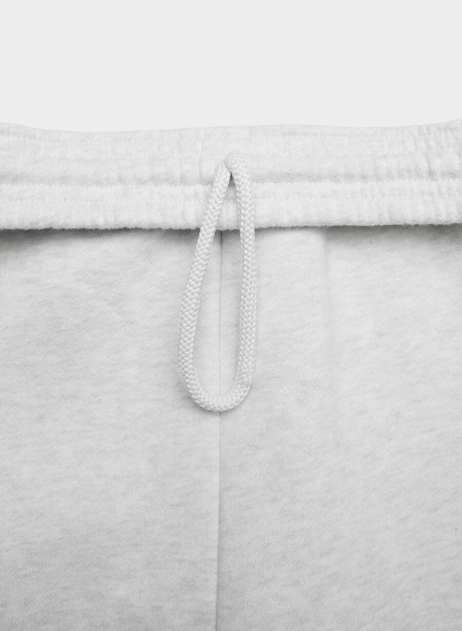 cozy sweatfleece boyfriend barrel sweatpant heather cloud white
