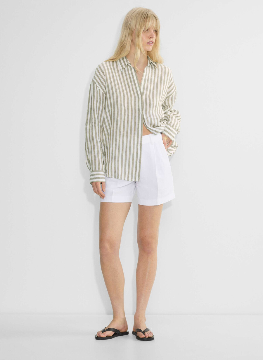the effortless short mid-thigh - cruiselinen white