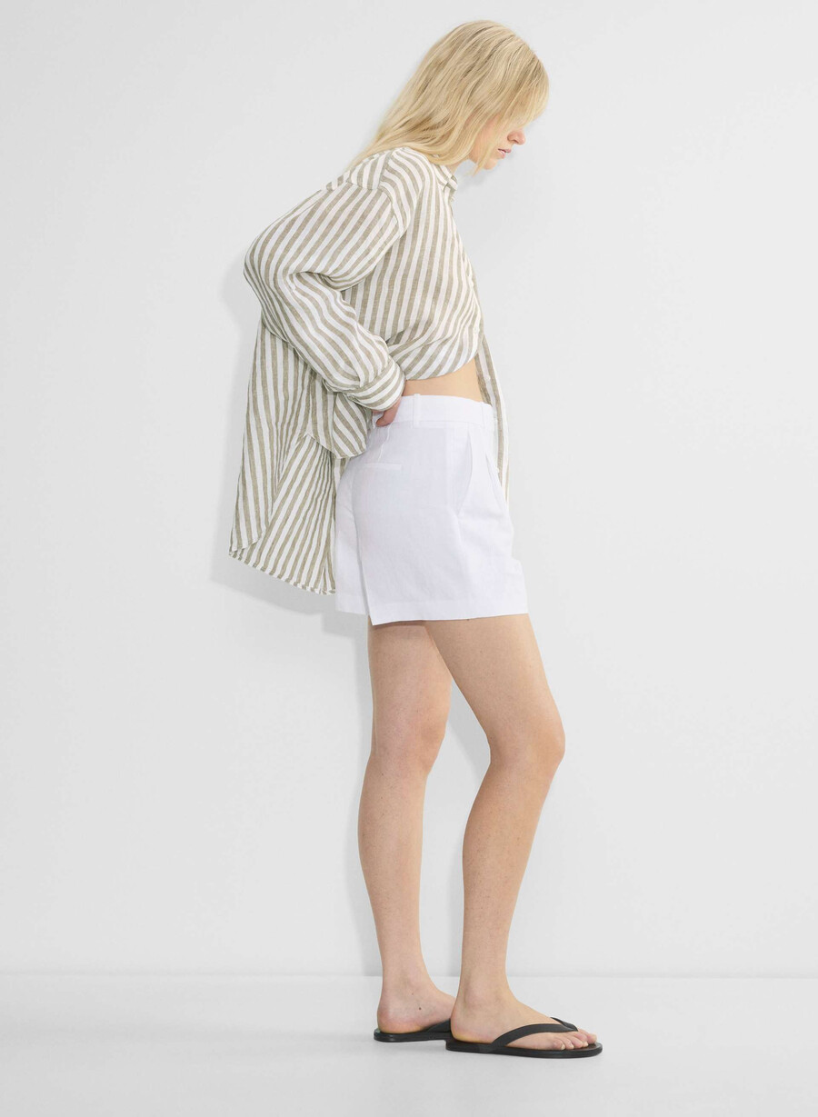 the effortless short mid-thigh - cruiselinen white