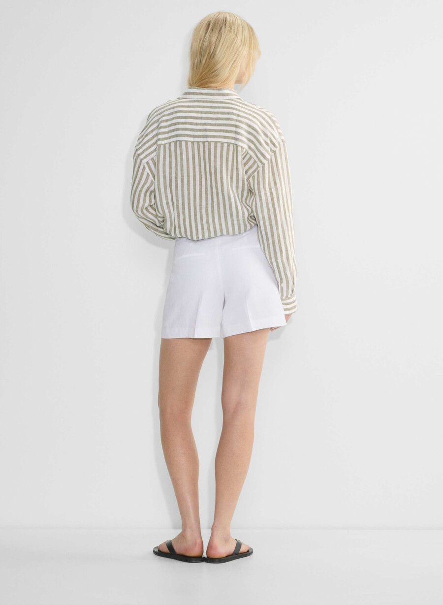 the effortless short mid-thigh - cruiselinen white