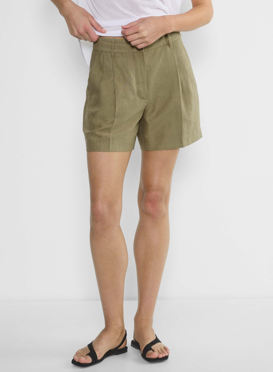 the effortless short mid-thigh - cruiselinen sundried olive