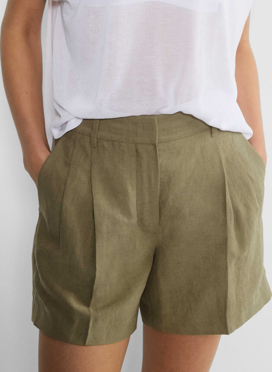 the effortless short mid-thigh - cruiselinen sundried olive