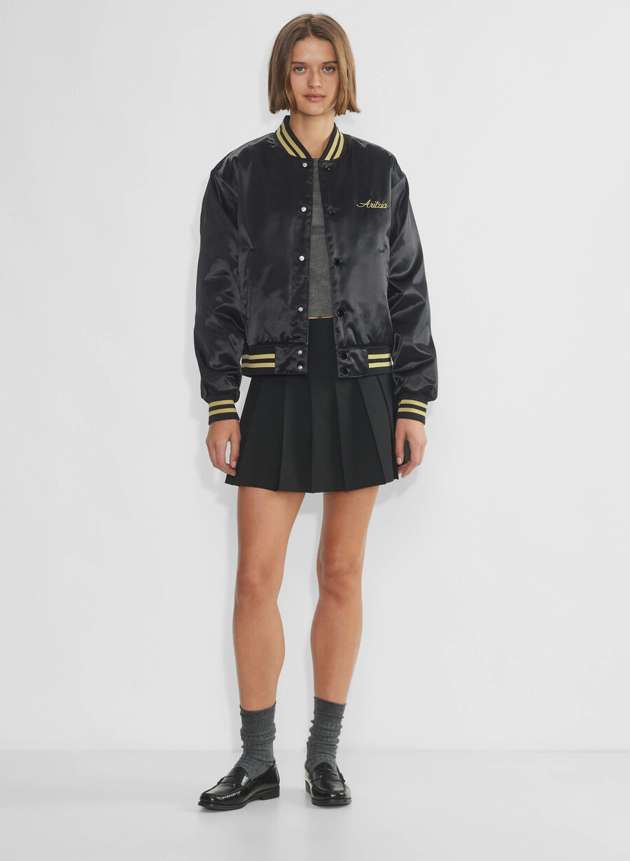 masa satin bomber blackhero gold