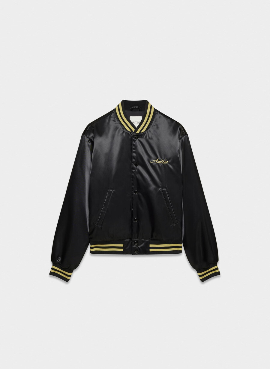 masa satin bomber blackhero gold