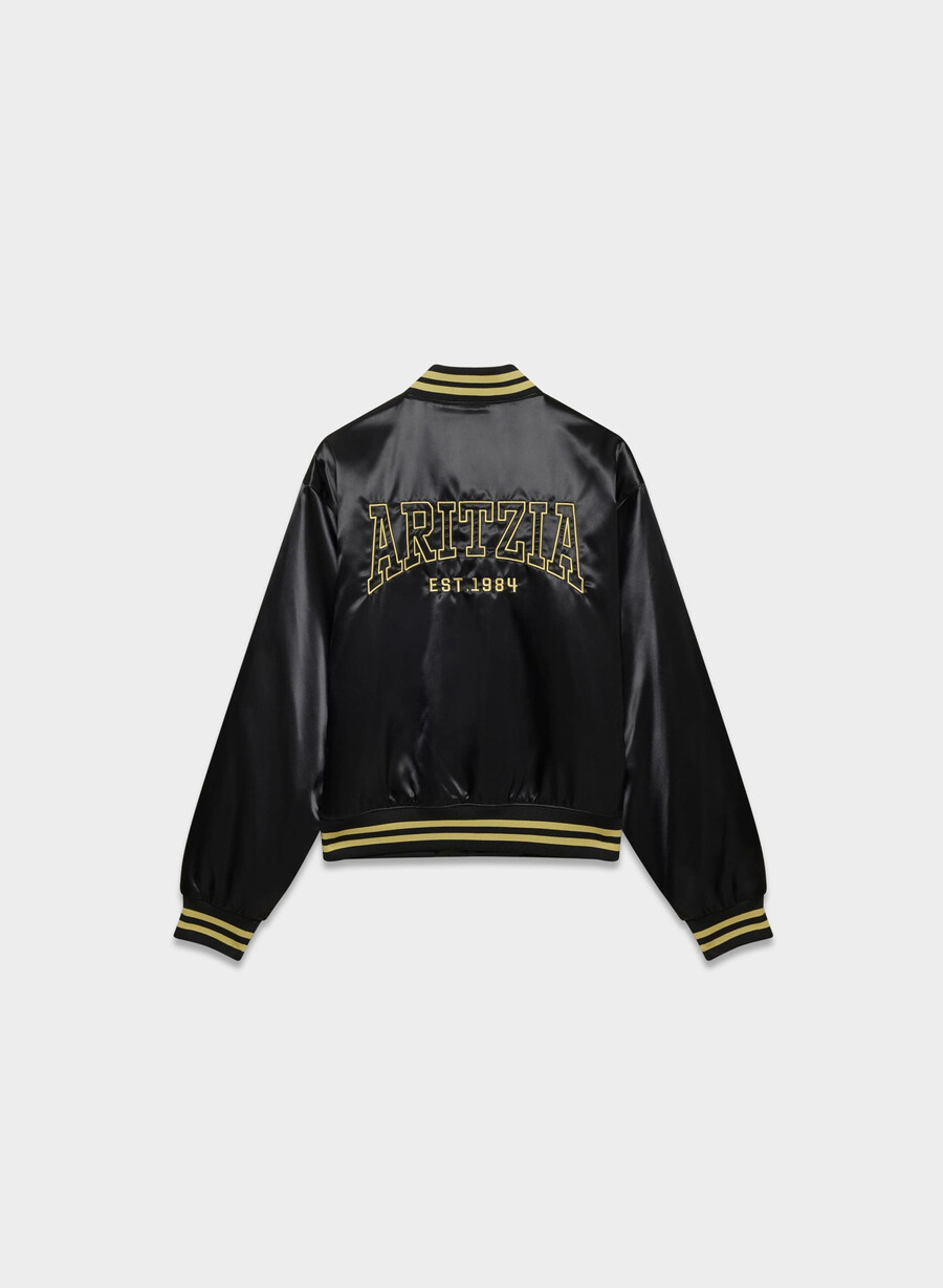 masa satin bomber blackhero gold