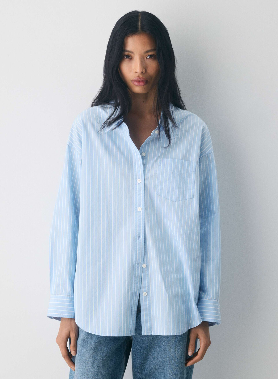 reminisce relaxed poplin shirt mtchll strp cf bb w
