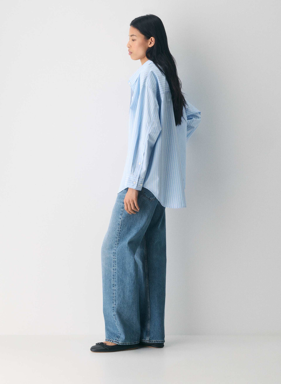 reminisce relaxed poplin shirt mtchll strp cf bb w