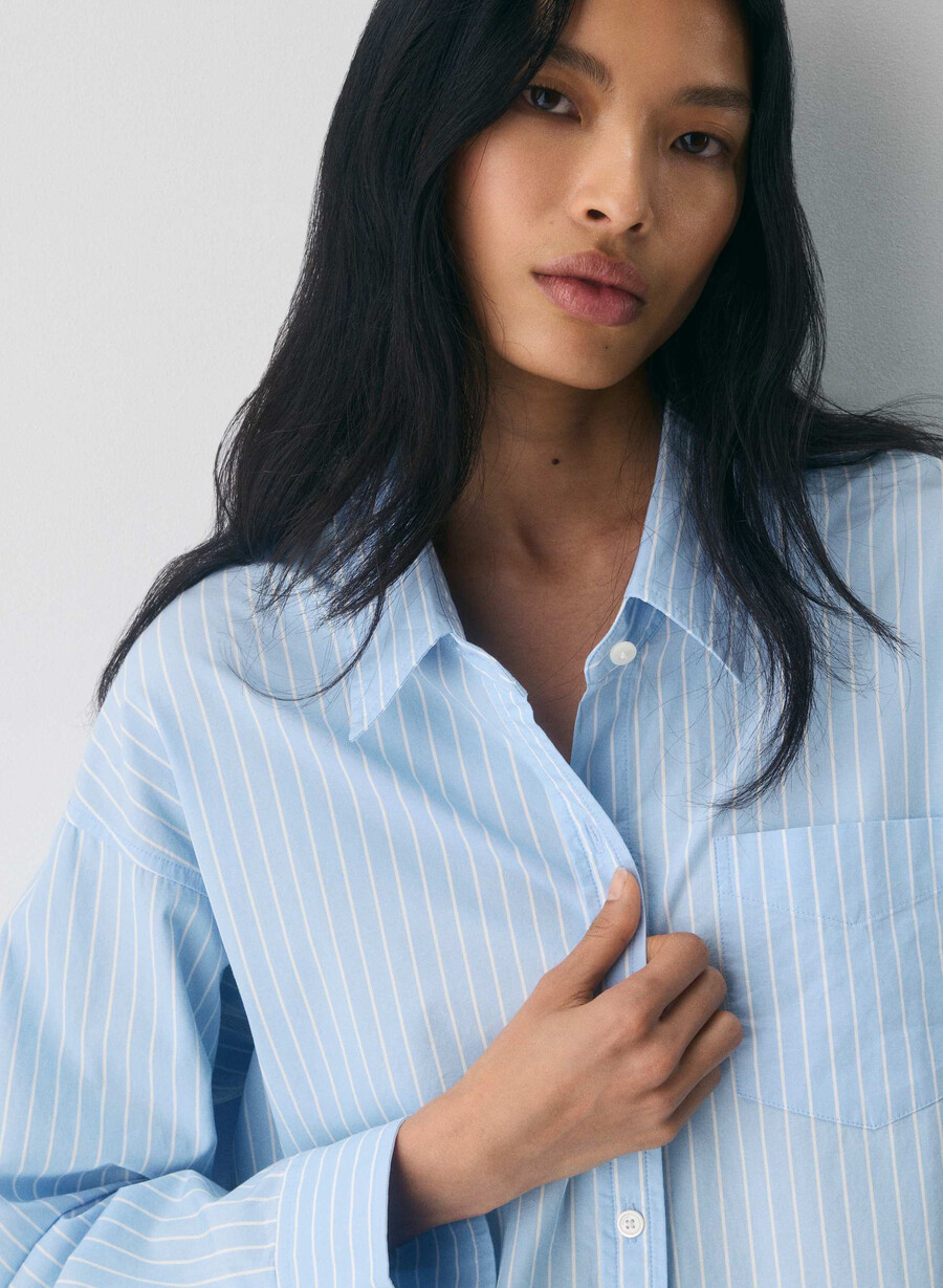 reminisce relaxed poplin shirt mtchll strp cf bb w