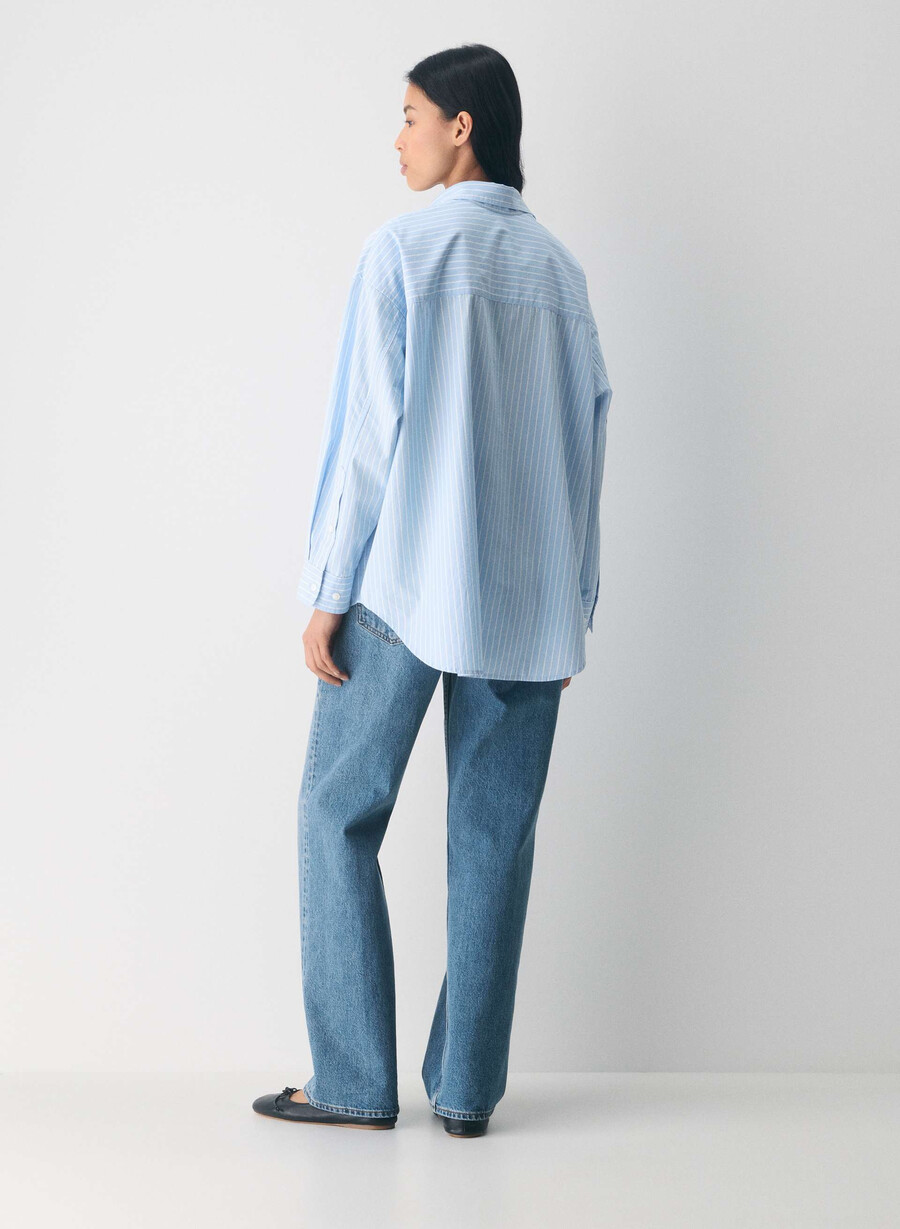 reminisce relaxed poplin shirt mtchll strp cf bb w