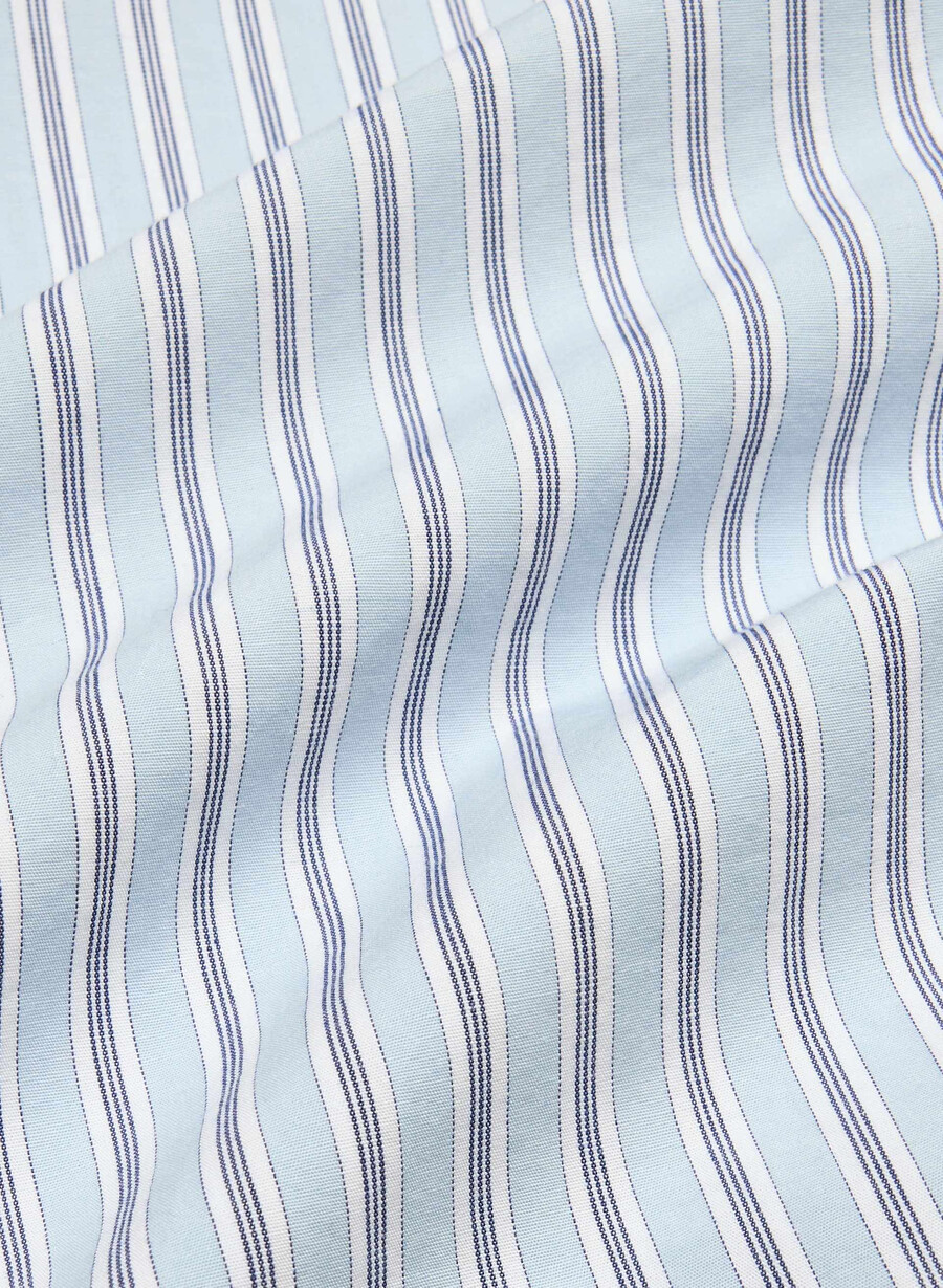 reminisce relaxed poplin shirt wnstn strpe d blb w