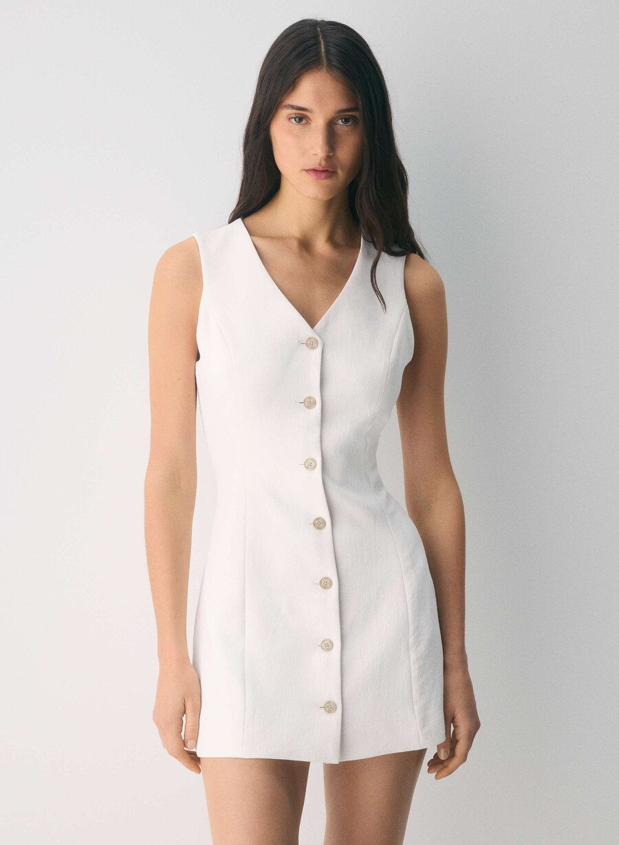 aria dress - crepette light birch