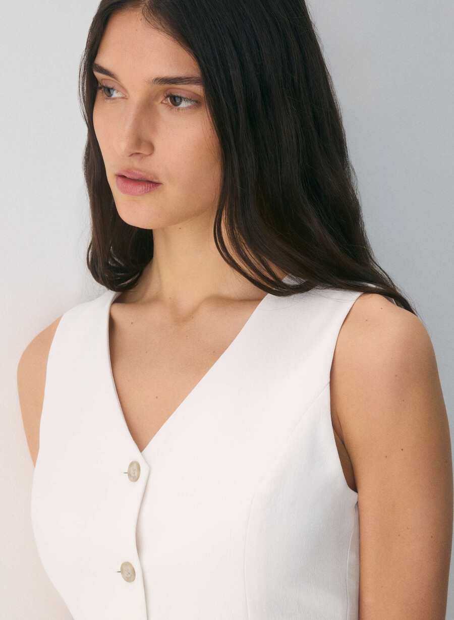 aria dress - crepette light birch
