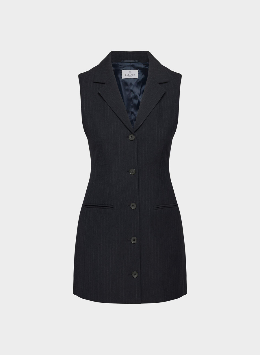 mastermind dress stn strp d n nvc gr