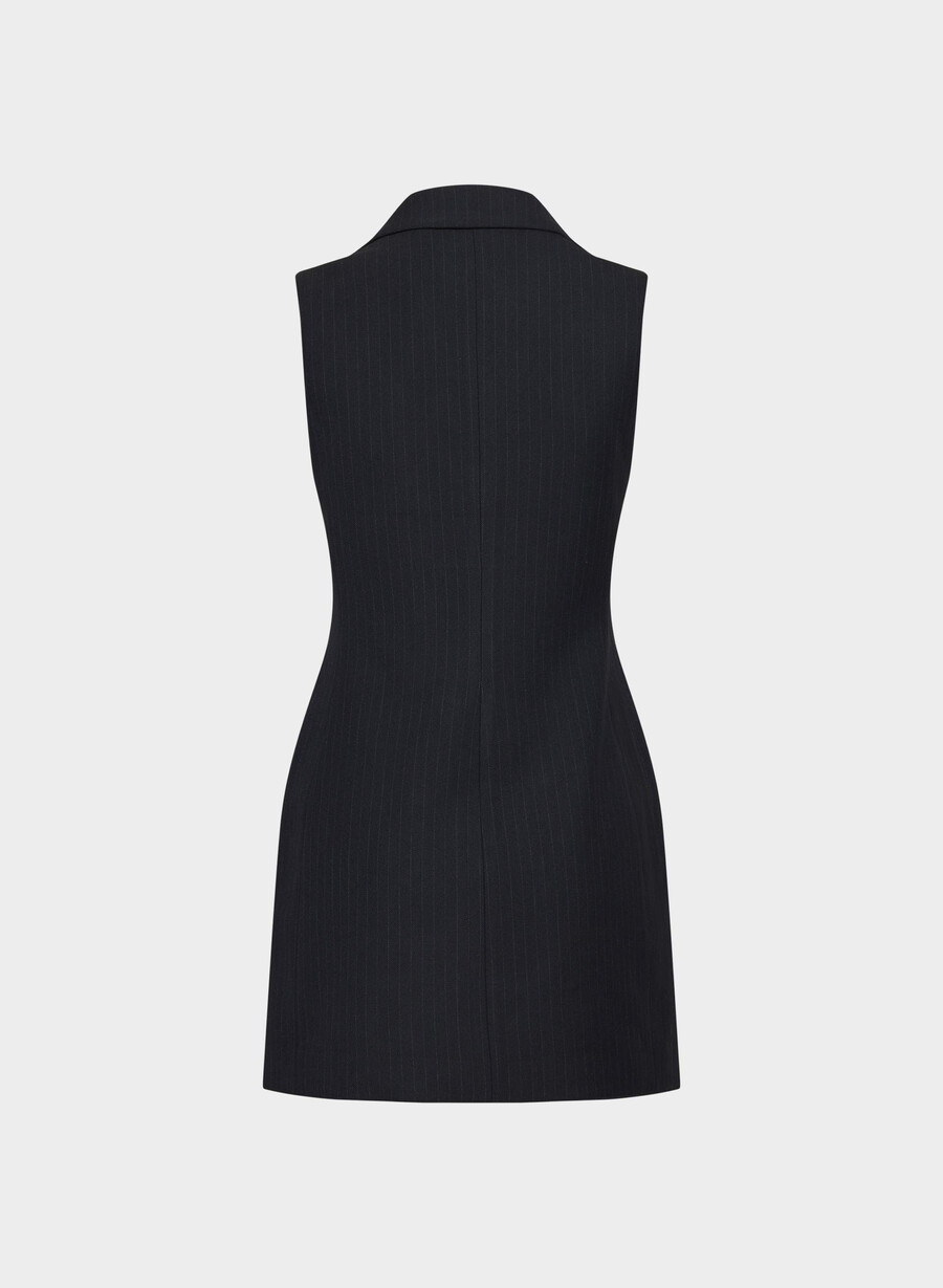 mastermind dress stn strp d n nvc gr