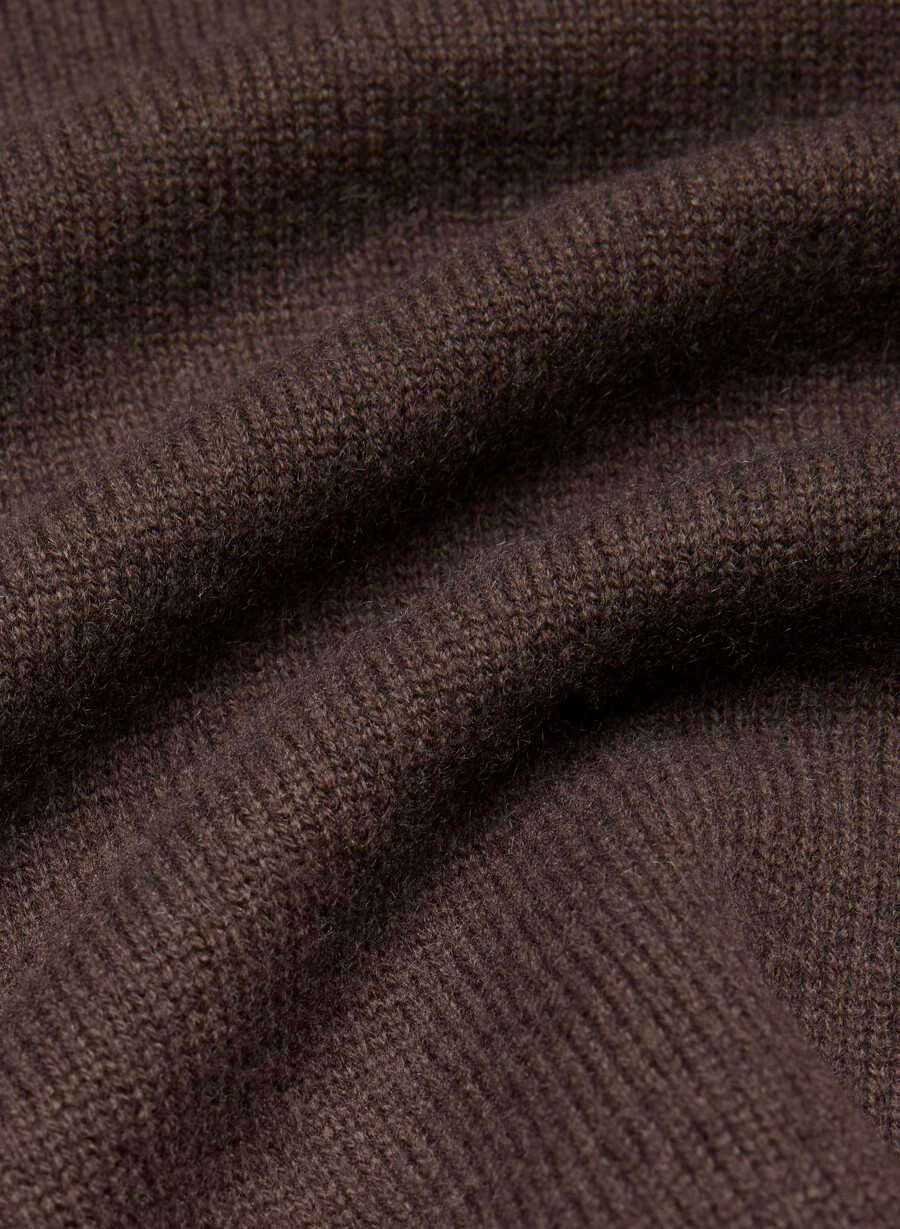 isabelle wool cashmere sweater rich mocha brown