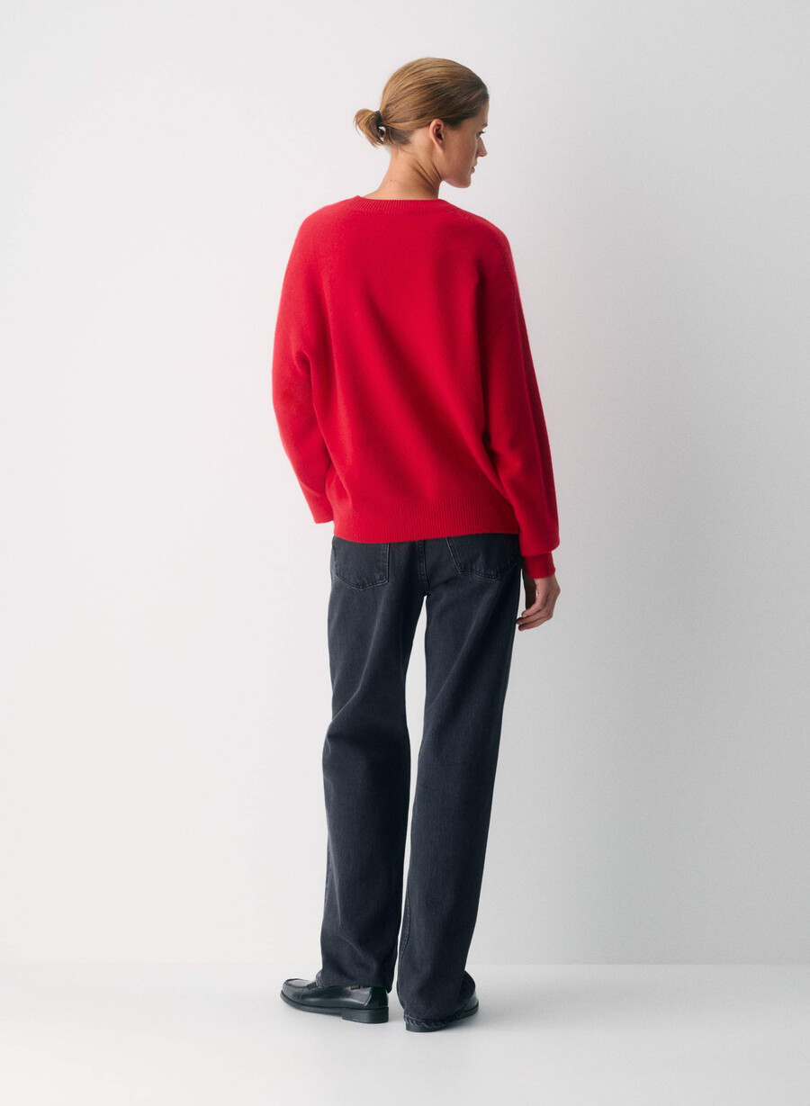 isabelle wool cashmere sweater rich mocha brown