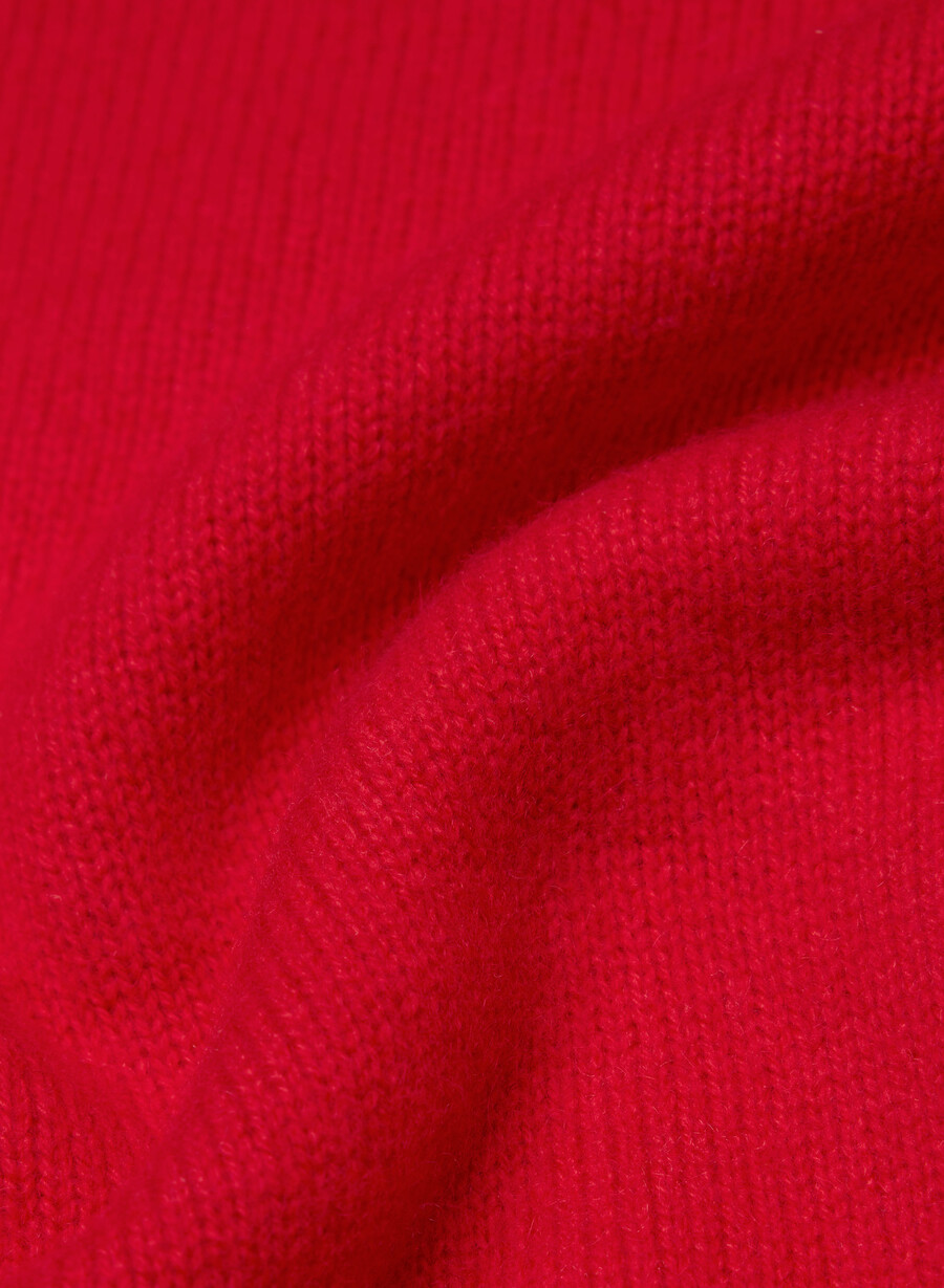 isabelle wool cashmere sweater flashing red