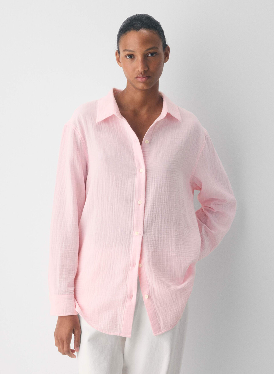 airplush cotton sail shirt villa pink