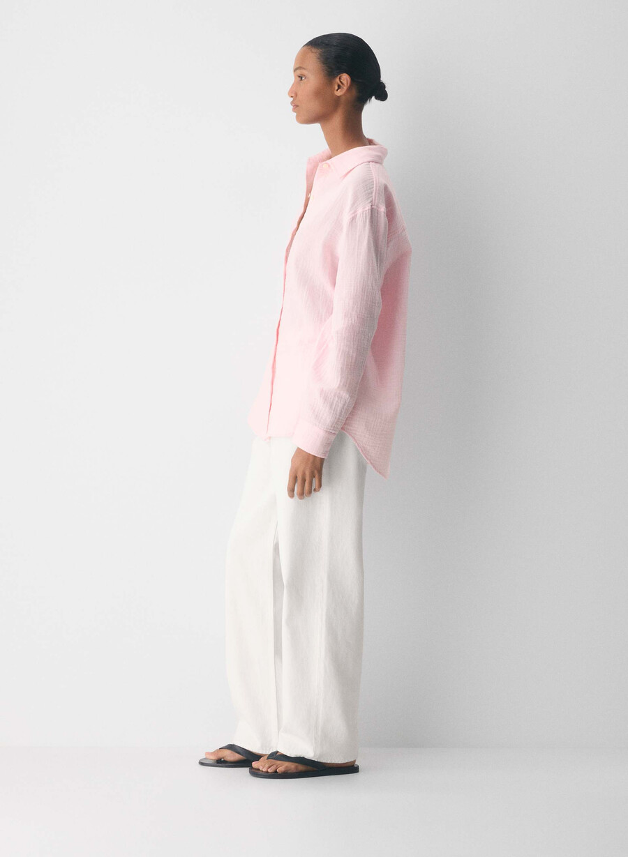 airplush cotton sail shirt villa pink