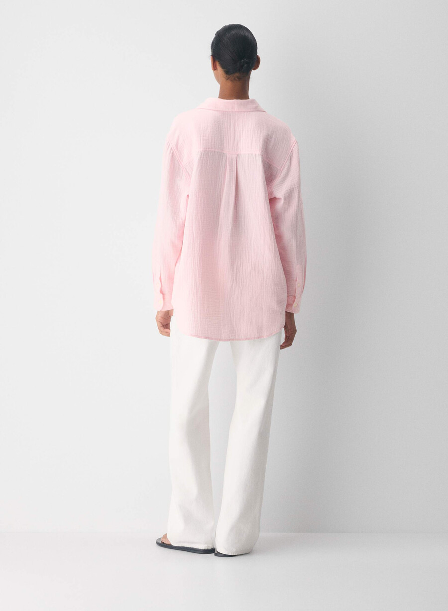 airplush cotton sail shirt villa pink