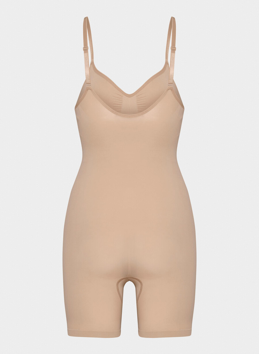 shapeenhance seamless mid-thigh bodysuit toasty
