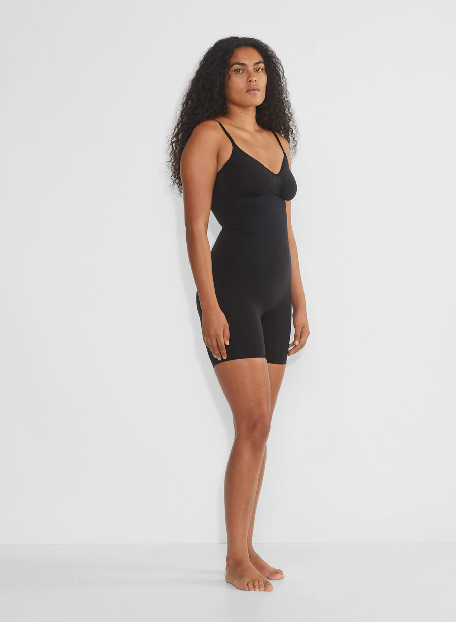 shapeenhance seamless mid-thigh bodysuit toasty