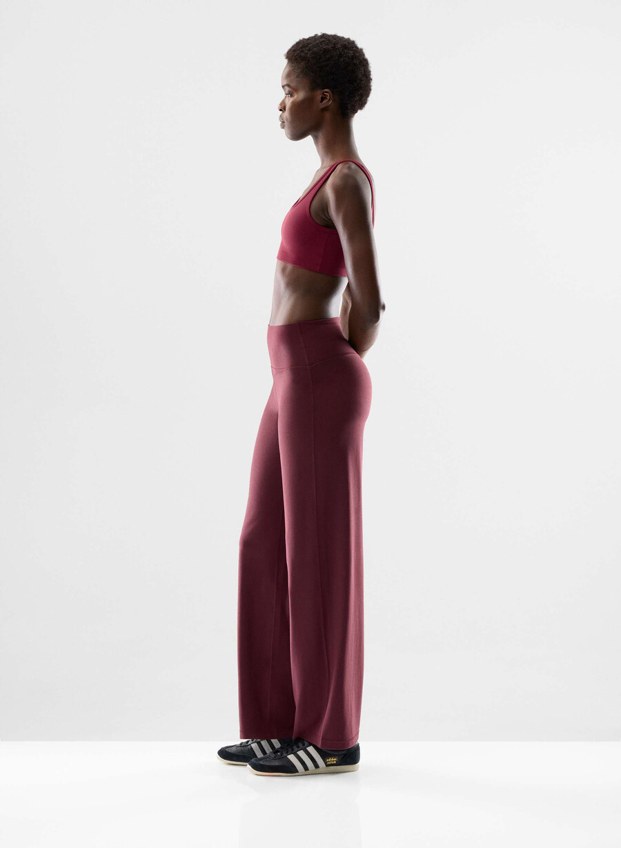 butter asana pant sumac burgundy
