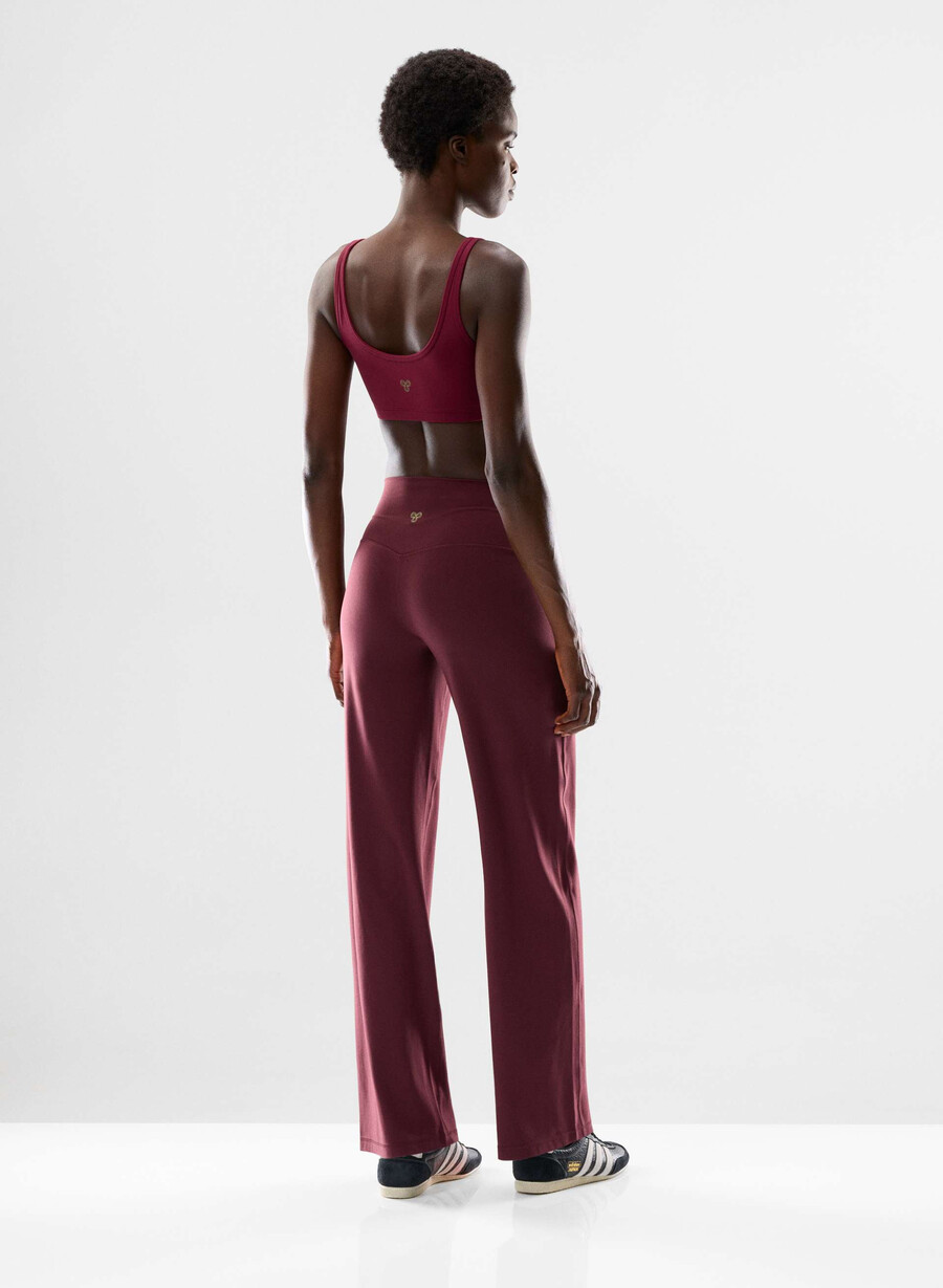 butter asana pant sumac burgundy