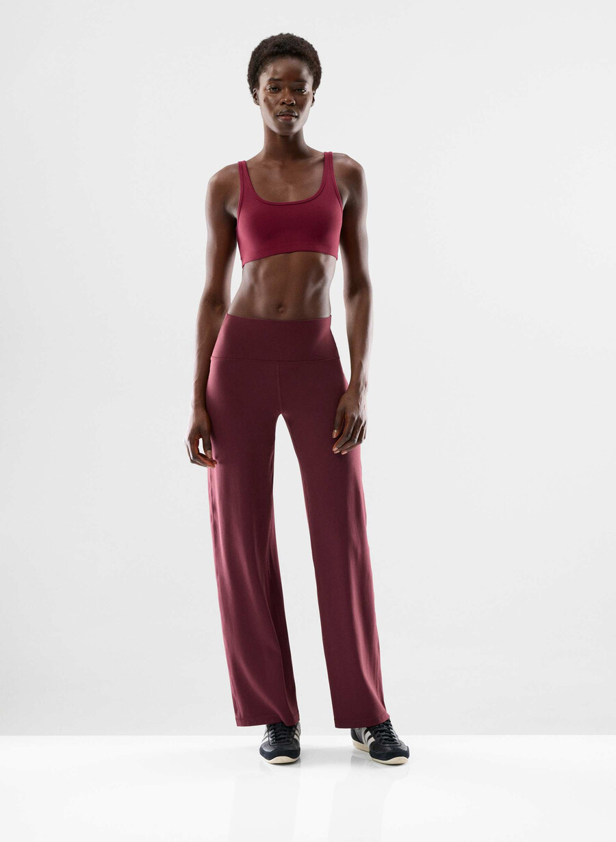 butter asana pant sumac burgundy