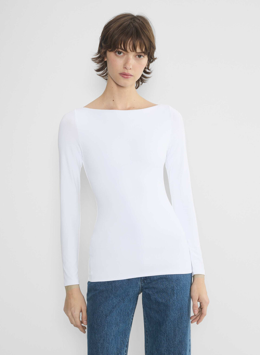 original contour boatneck longsleeve black