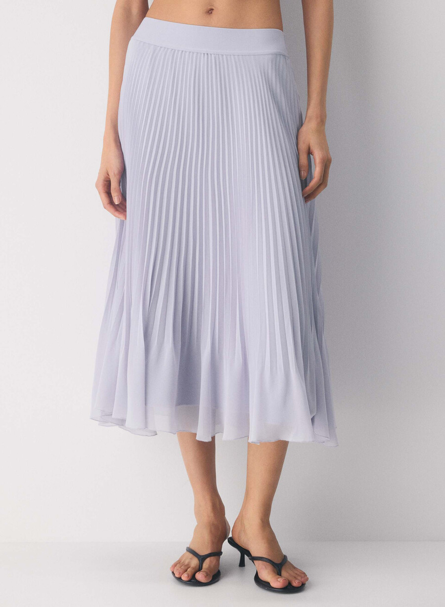 twirl pleated skirt wildflower lilac