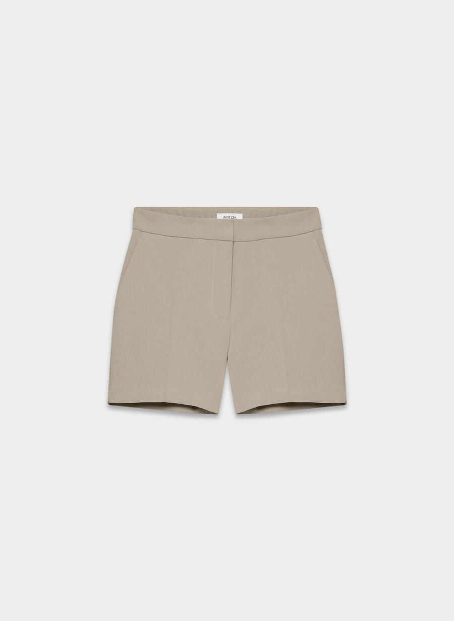 the limitless short mid-thigh - crepette nomad taupe