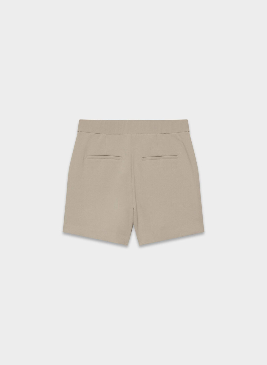 the limitless short mid-thigh - crepette nomad taupe