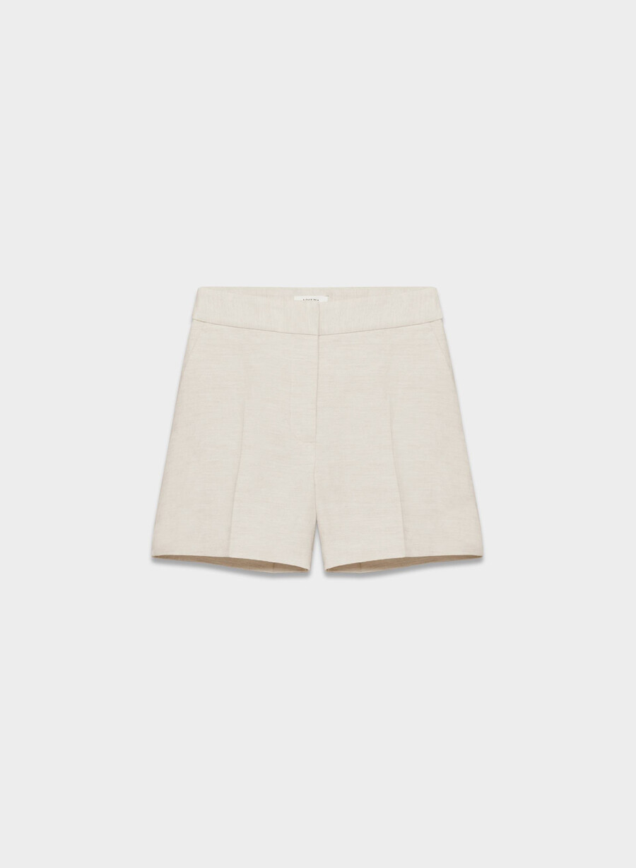 the limitless short mid-thigh - cruiselinen natural ecru
