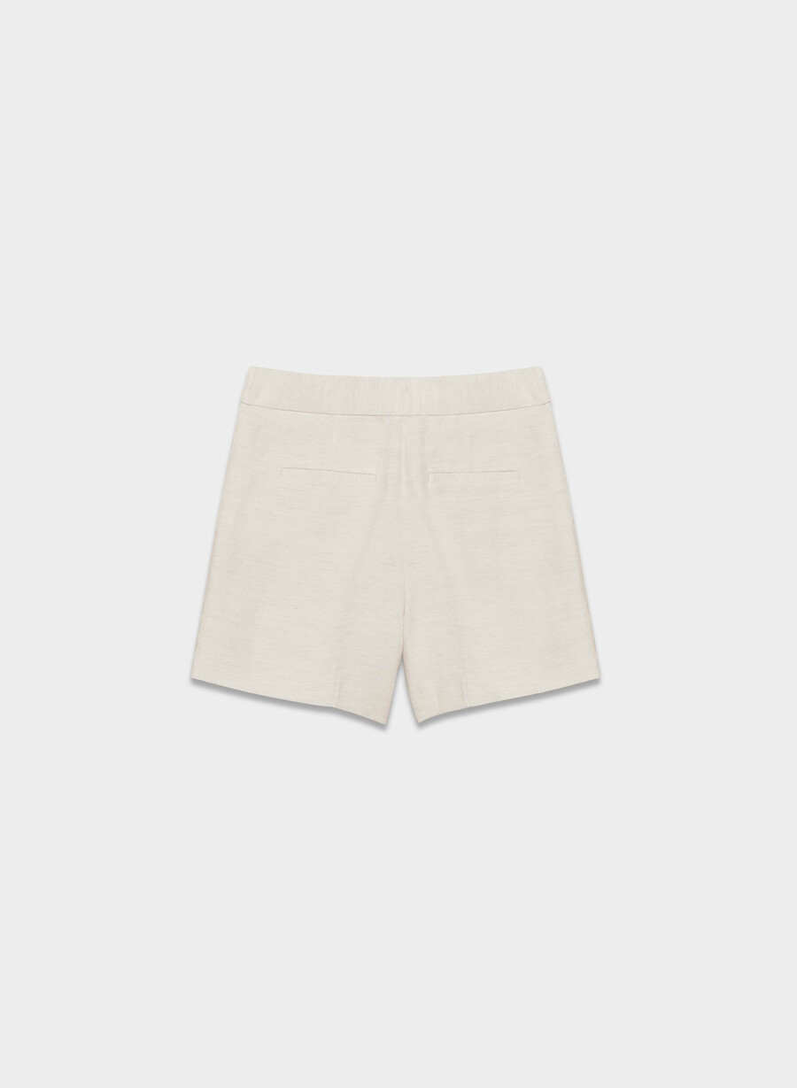 the limitless short mid-thigh - cruiselinen natural ecru