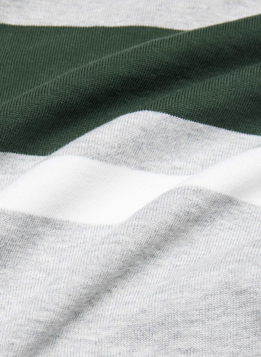 mighty cotton lomu polo longsleeve hthr chrm campus gr