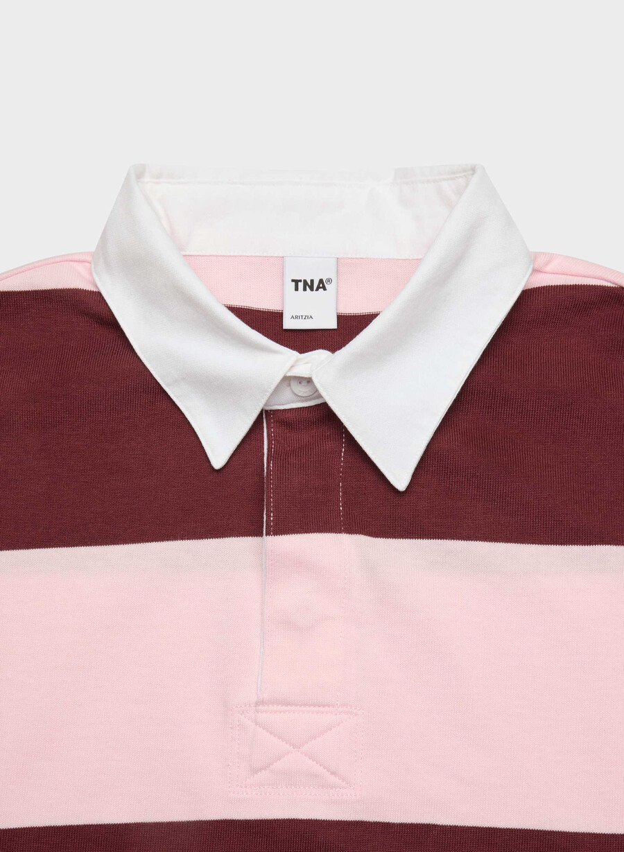 mighty cotton lomu polo longsleeve villa pnk smc brgdy