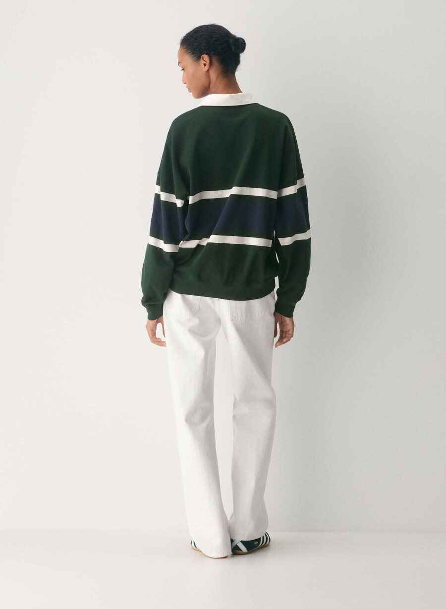 mighty cotton lomu polo longsleeve figtree grnadmiral