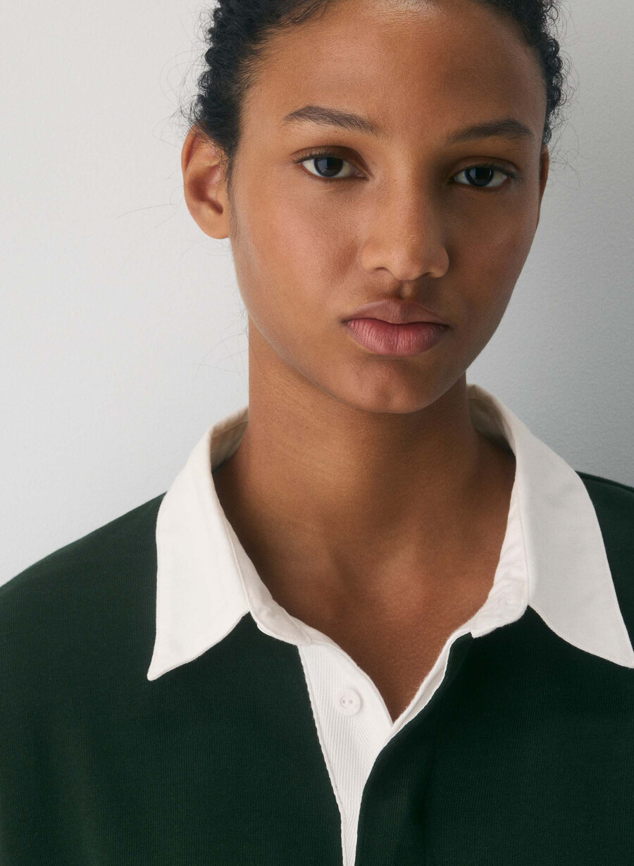 mighty cotton lomu polo longsleeve figtree grnadmiral