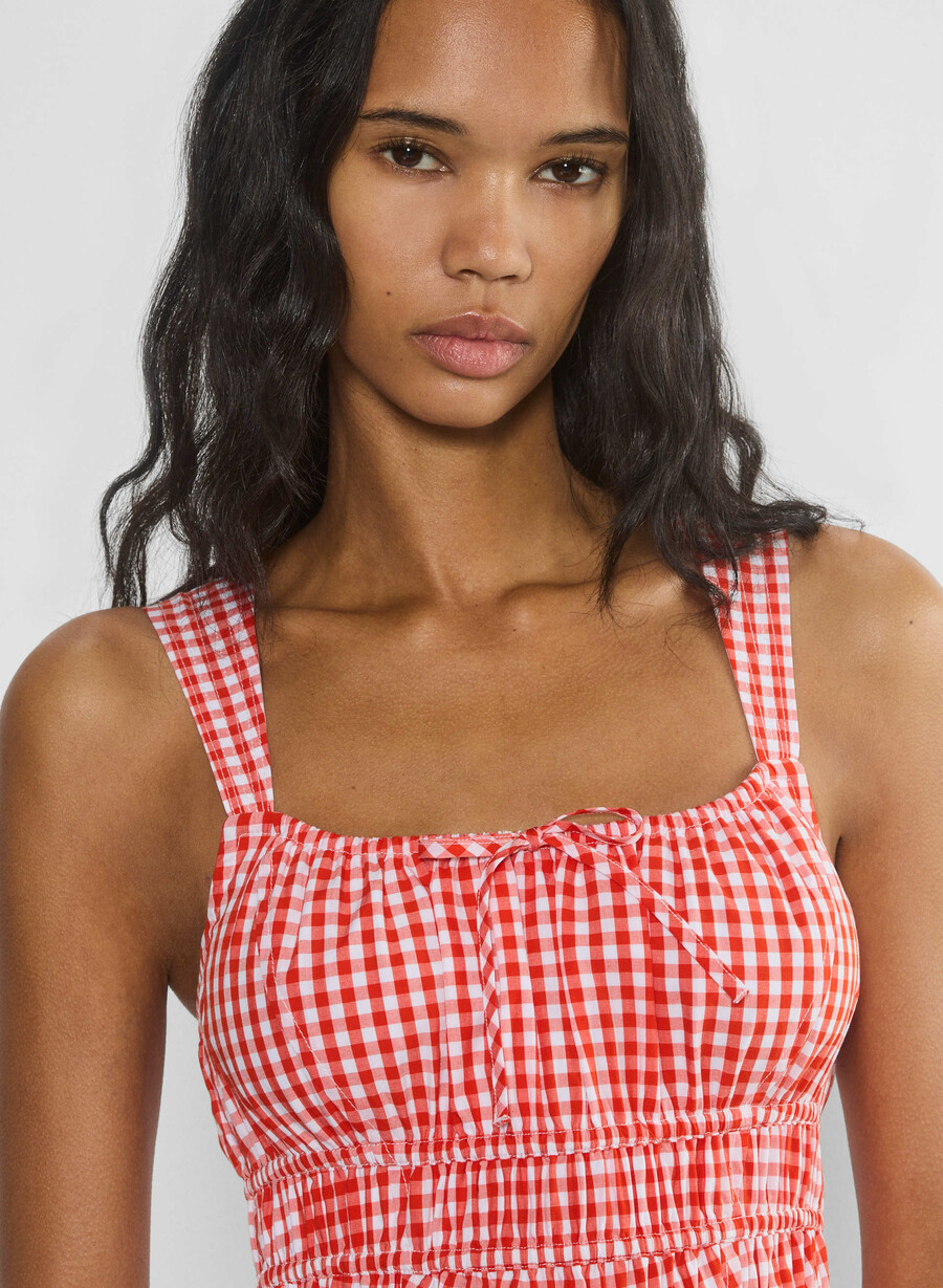 martine poplin dress otto gngm wtppy red