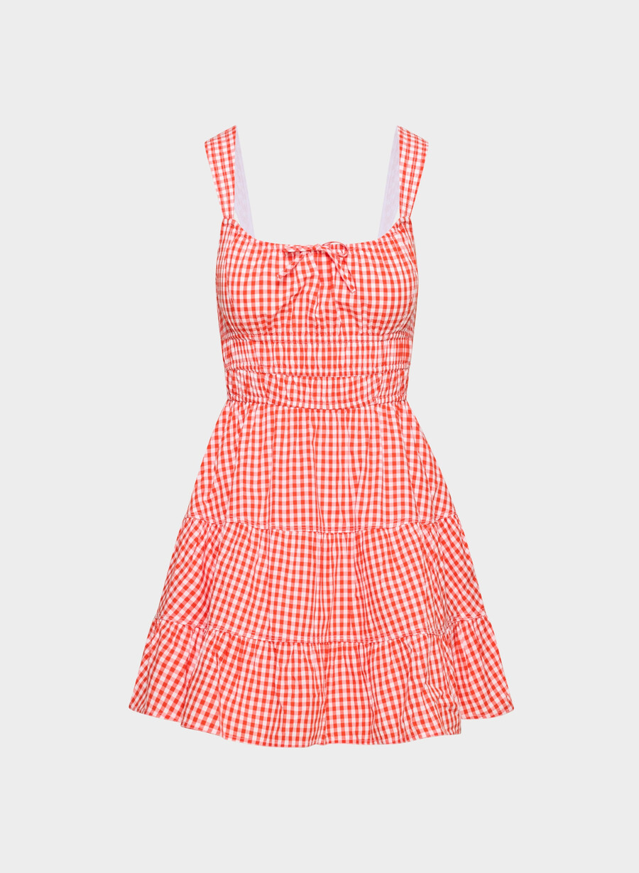 martine poplin dress otto gngm wtppy red
