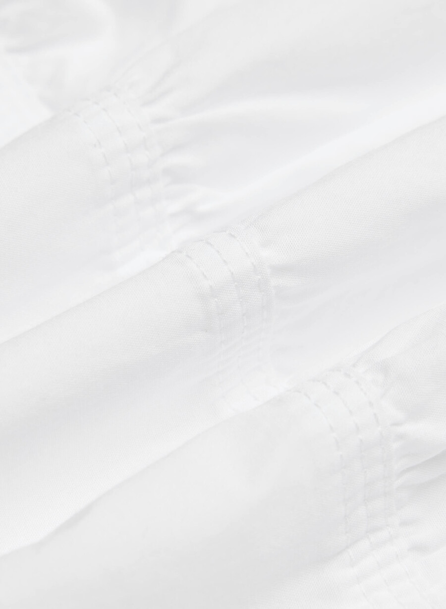 martine poplin midi dress bright white