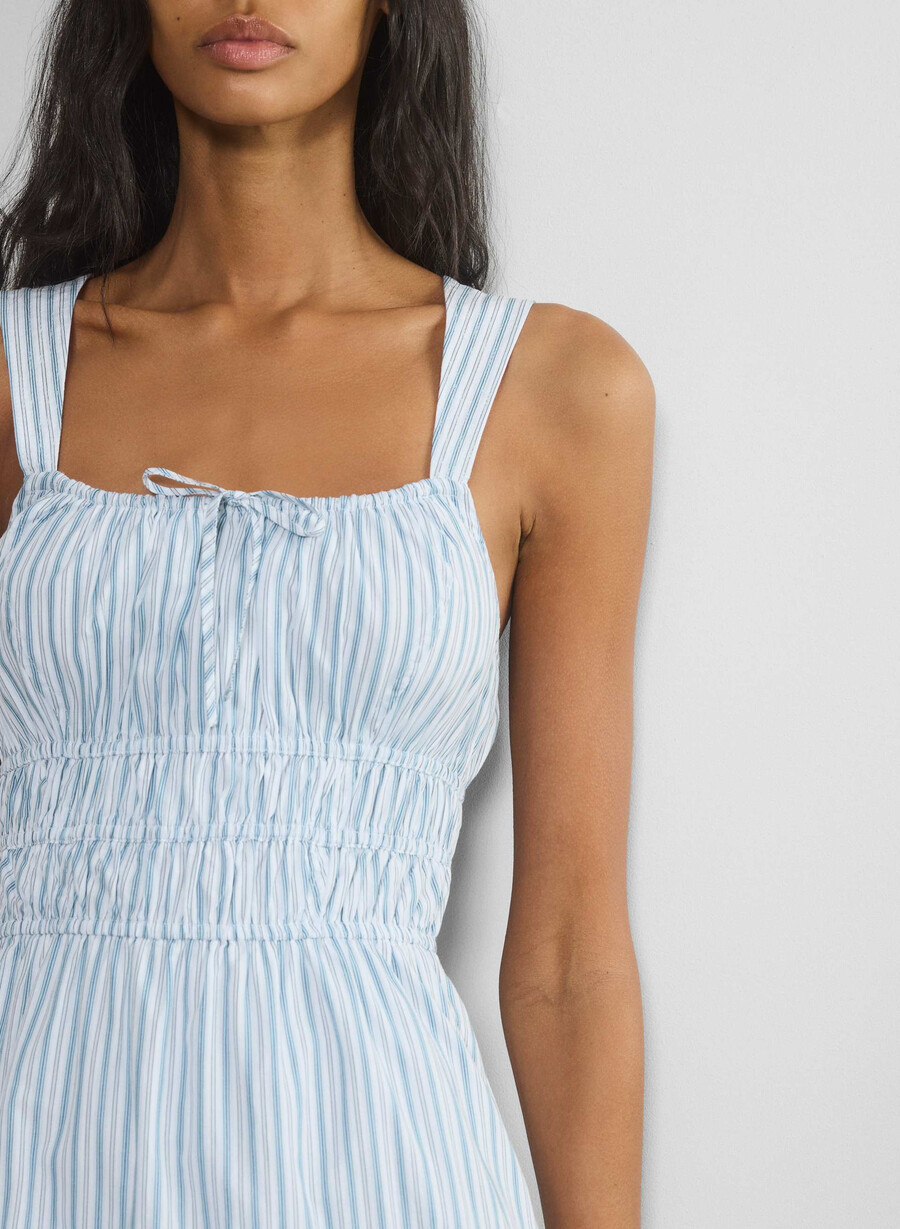 martine poplin midi dress dcln strp glmrcnf b